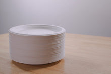 Load image into Gallery viewer, Eco-Friendly Compostable Bagasse Heavy Duty Plates 9 inches (100 per Pack)