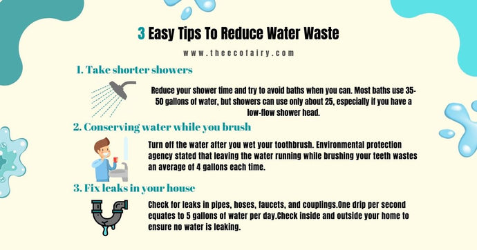 3 Tips To Reduce Water Waste