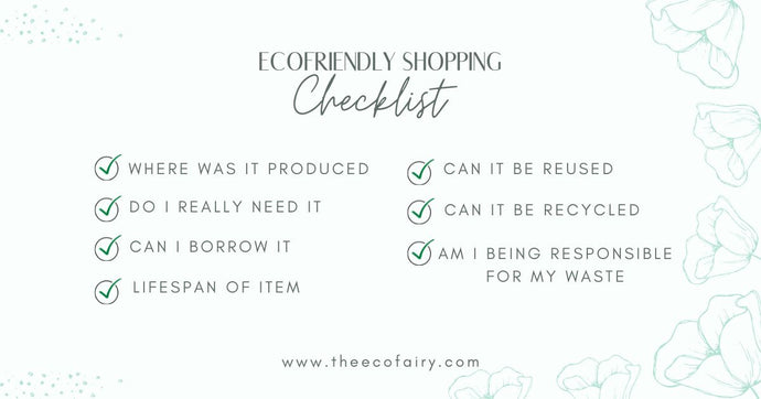 Ecofriendly Shopping Checklist