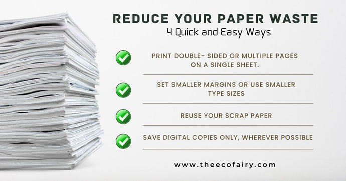 WAYS TO REDUCE PAPER WASTE